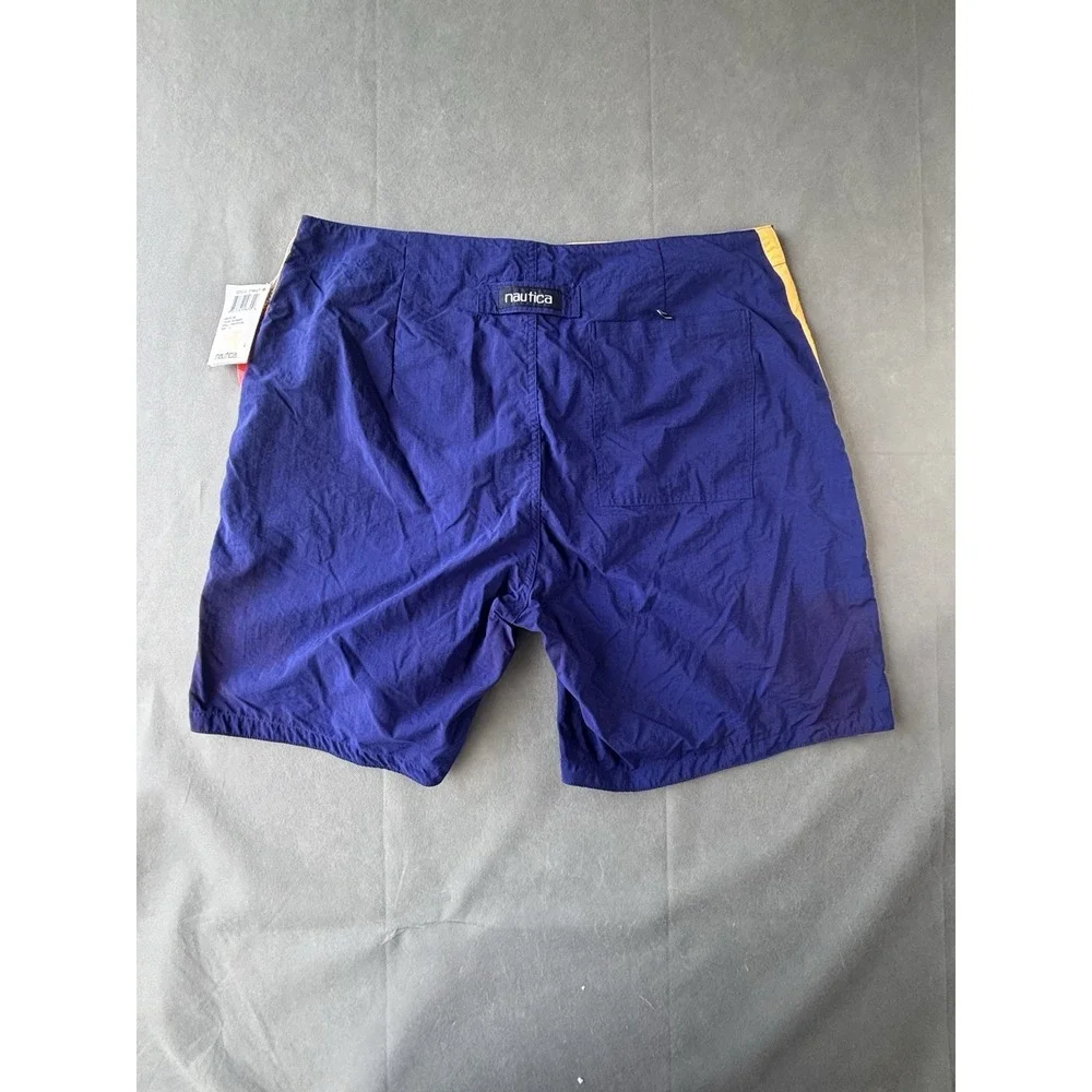 Nautica Shorts‎ Mens Large Swim Trucks Blue